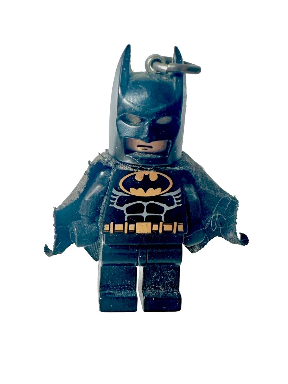 Lego Batman Keychain 2006 Mini Figure 2” Black Gold Cloth Cape No Chain 851686